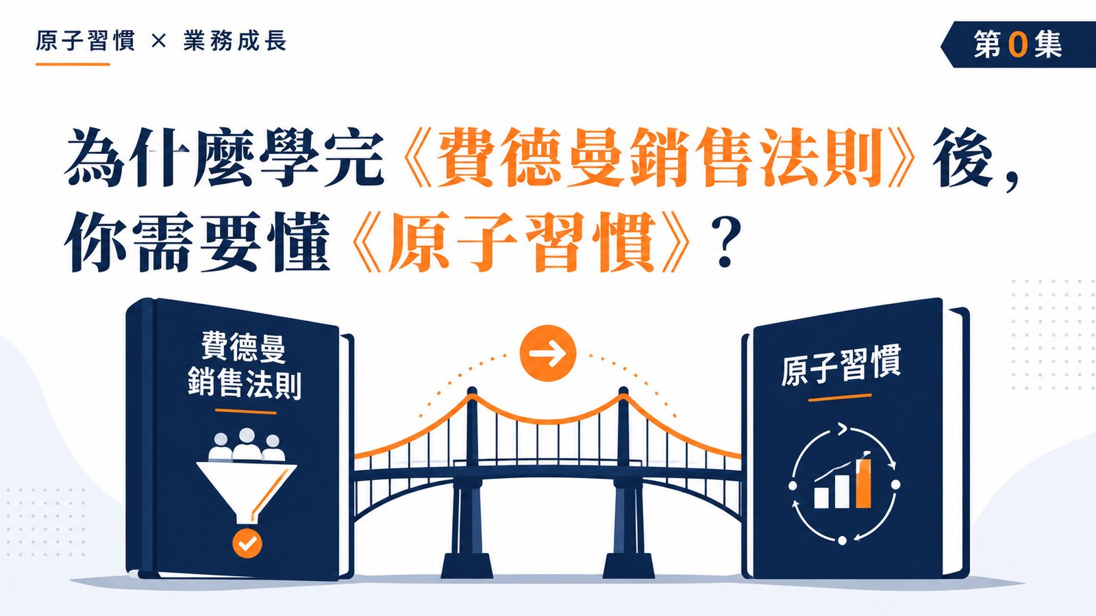 《原子習慣》第0集|為什麼學完《費德曼銷售法則》之後,你需要懂《原子習慣》?